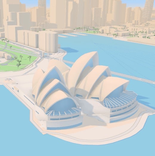 Exploring new Mapbox 3D capabilities via a virtual tour of Sydney.