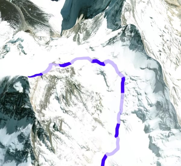 An algorithm for defining an animated antpath in Mapbox.