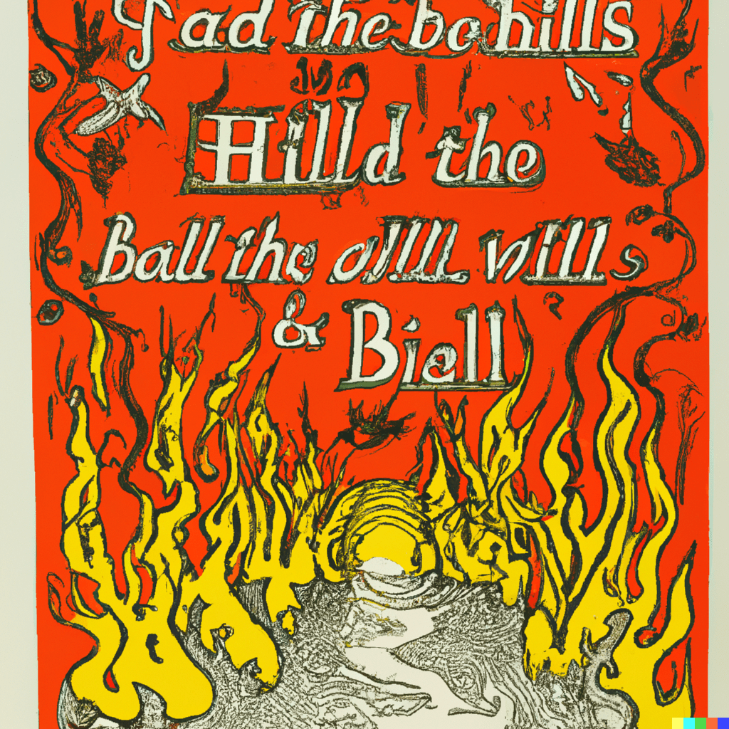 A path to hell paved with good intentions, William Blake illuminated print