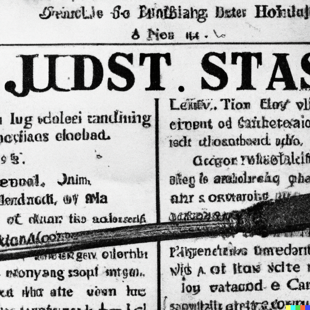 Classified ad for jousting sticks in an archival newspaper